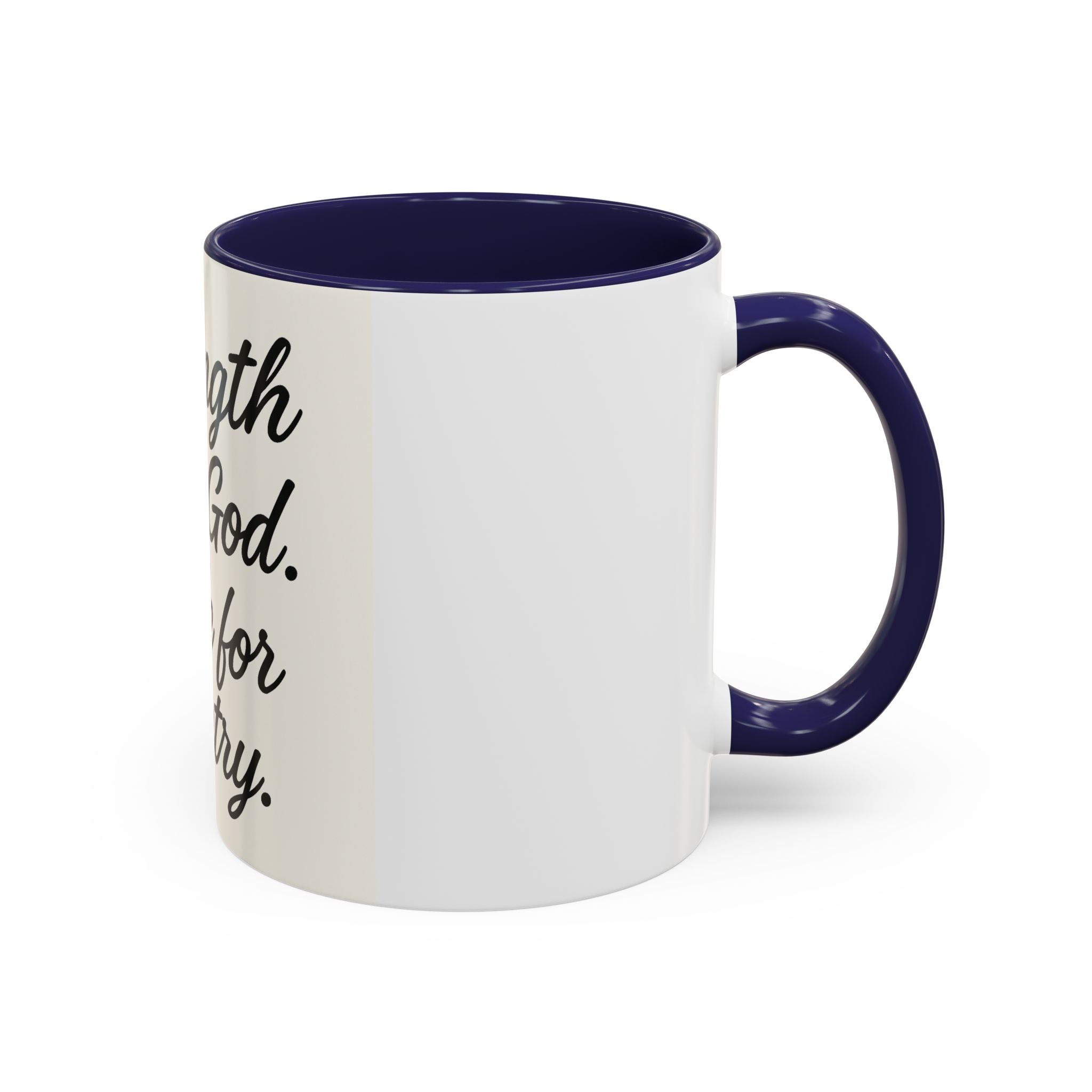 Faith & Country Coffee Mug | Strength from God | Fe y Patria USA (11, 15oz)